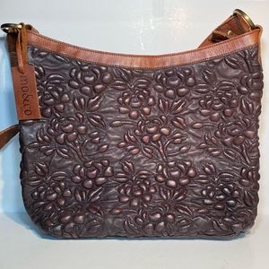 Mo&Co Villa Cimbrone Quilted Leather Floral Shoulder Bag